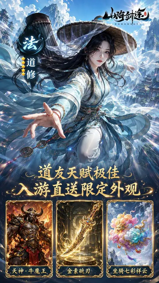 山海剑途(0.1折真充女神集结)游戏截图3