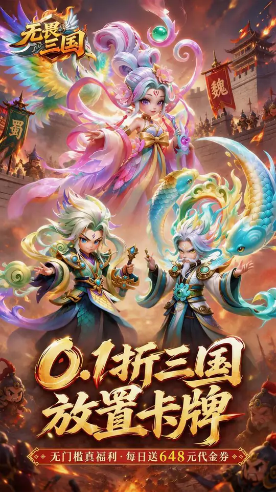 无畏三国(0.1折免费代金豪礼)游戏截图1