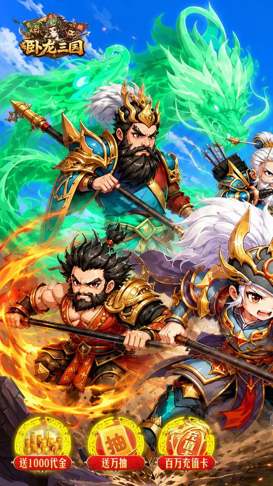 卧龙三国(0.1折送万抽神将)游戏截图1