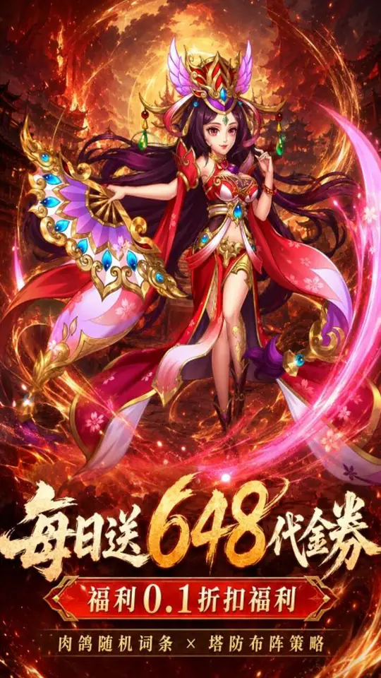 曹操传(0.1折肉鸽三国塔防)游戏截图1