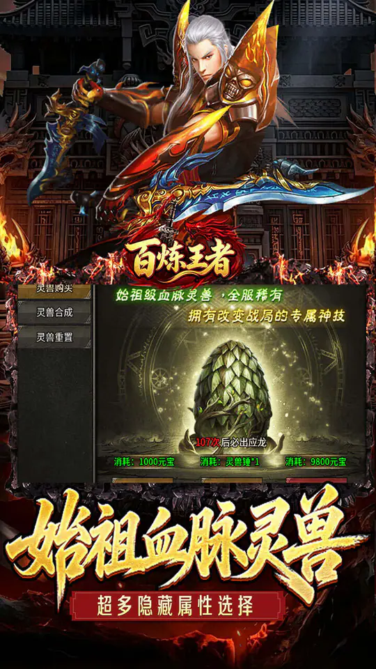 百炼王者(灵兽复古九职业)游戏截图3