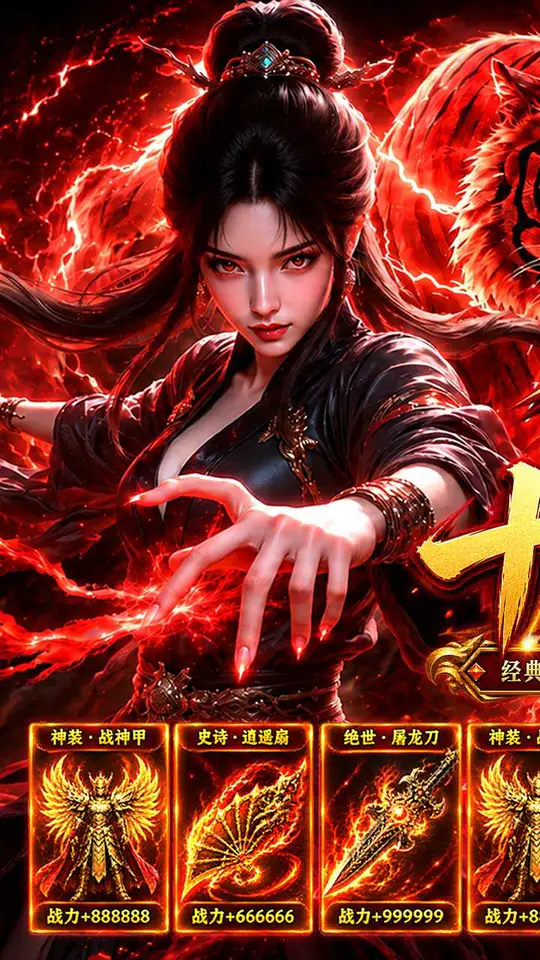 烈焰领主(复古十二职业元宝服)游戏截图1