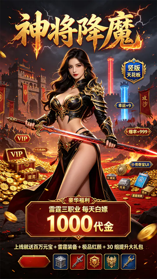 神将降魔(雷霆1折1000免费版)游戏截图1