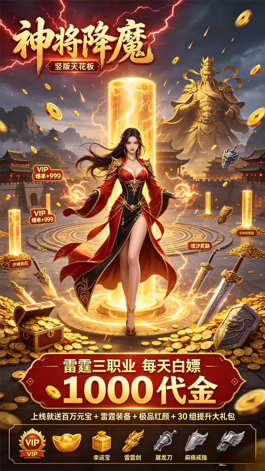 神将降魔(雷霆1折1000免费版)游戏截图3