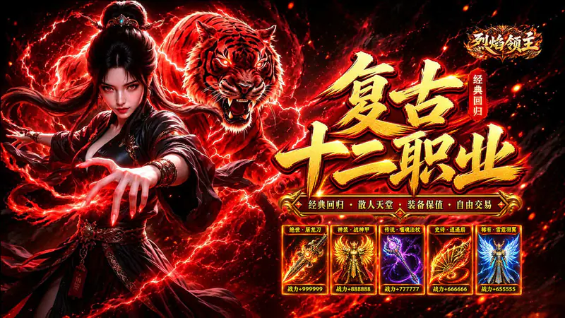 烈焰领主(复古十二职业元宝服)游戏截图